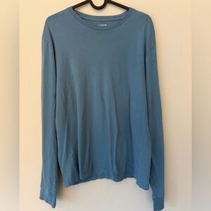 Jcrew Long-Sleve T-Shirt in Light Blue